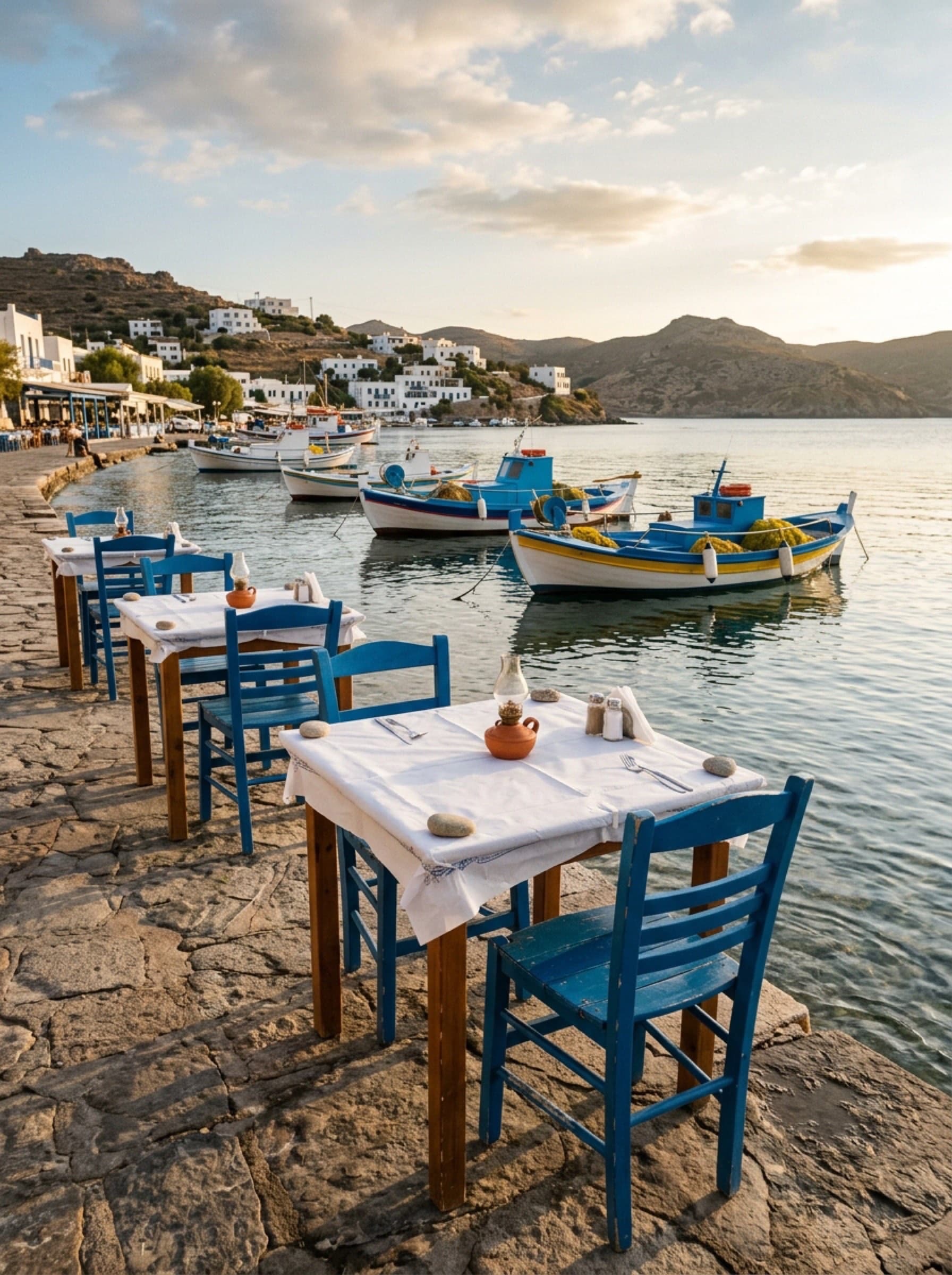 Τραπέζια ταβέρνας στο κύμα, Γροίκος